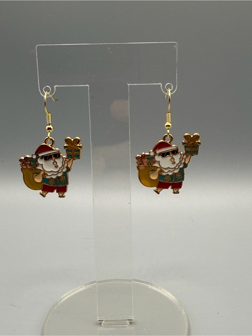 Christmas in July Earrings - Handmade #E0557C